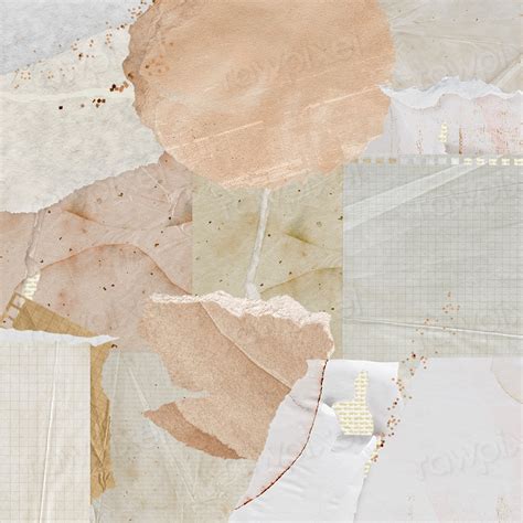 Aesthetic Paper Collage Background Pastel Free Photo Rawpixel