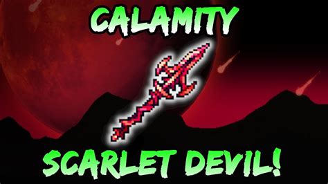 Scarlet Devil Endgame Calamity Rogue Weapon Terraria Calamity Mod