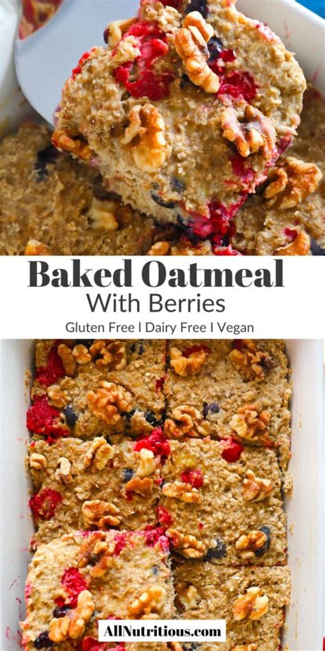 Baked Oatmeal with Berries - All Nutritious