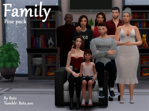 The Sims Resource - Family Pose Pack