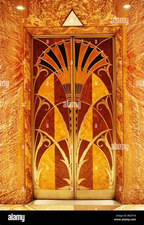 Chrysler Building Elevator Door, NYC Stock Photo: 28944545 - Alamy