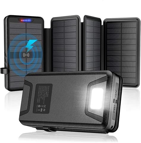 Cargador solar 38800mAh Banco de energía solar con salidas dobles de 3