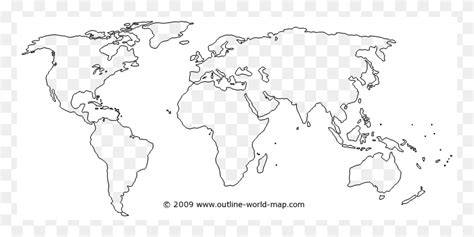 Link To The Big World Map B7b World Map Outline Black, Map, Diagram ...