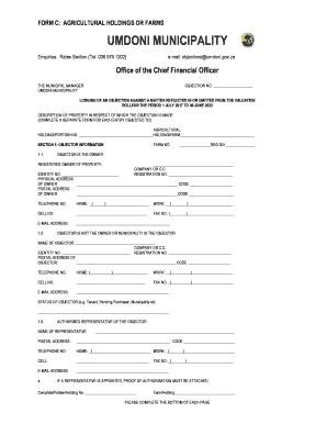 Fillable Online Form C Agricultural Holdings Or Farms Fax Email Print