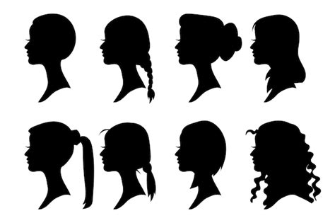 Female Side Silhouette Images - Free Download on Freepik