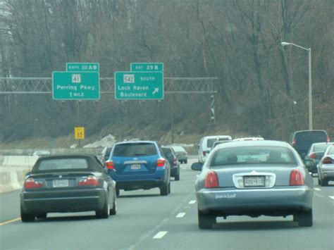 East Coast Roads Interstate 695 Baltimore Beltway Inner Loop Views