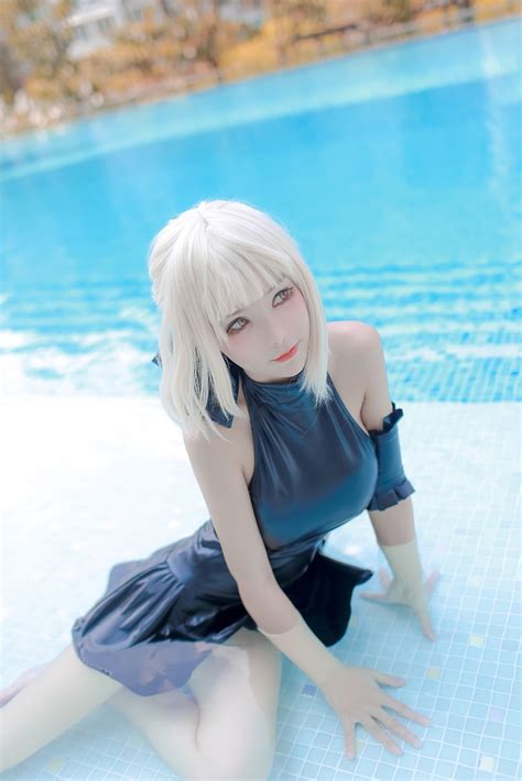 Kitkat Cosplay Nude Saber Alter Swimsuit Nudecosplaygirls