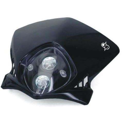 MASCHERA FARO ENDURO NERO NAKED FOR HONDA FOR DUCATI FOR YAMAHA