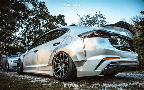 2018 Hyundai Elantra Sport With 18x10 5 ESR Sr08 And Achilles 235x40 On