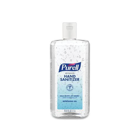 Purell Advanced Refreshing Gel Hand Sanitizer Clean Scent 1 L Flip Cap Bottle 4carton 968304