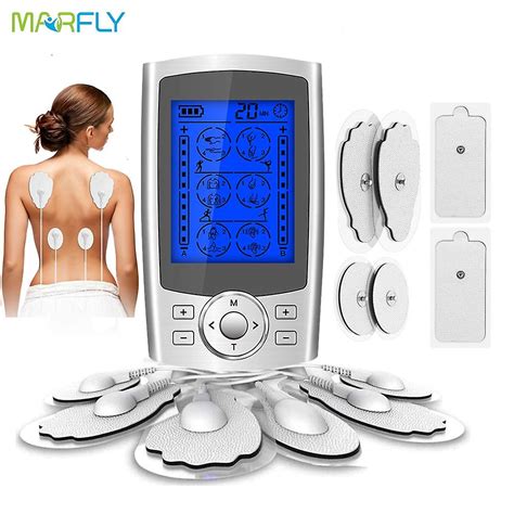 24 Modes Stimulateur musculaire électrique Tens Ems Digital Electronic