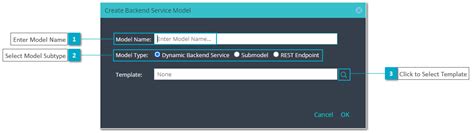working  models create service model type