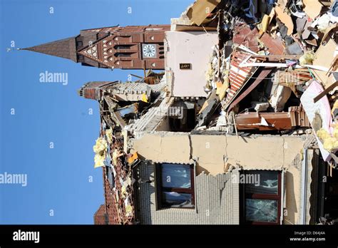 A Destroyed House Is Pictured In Bremerhaven Germany May The