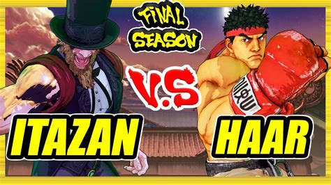 Sfv Ce Itazan G Vs Haar Ryu Ranked Set Street Fighter Youtube