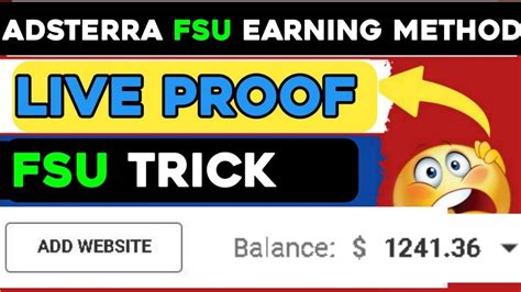 Adsterra Secret Loading Earning Trick Adsterra Payment Proof