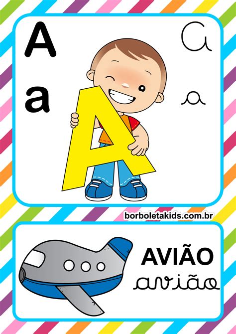 Alfabeto Ilustrado Para Educa O Infantil Retoedu