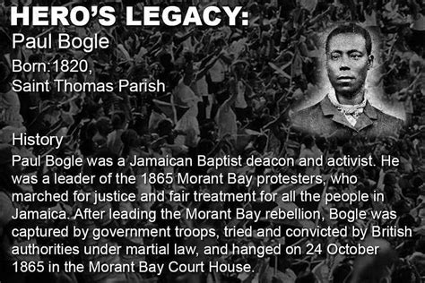 Paul Bogle Jamaican Hero Photograph By Maurio Francois Pixels