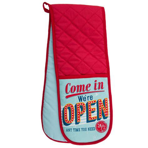 Bandm Novelty Slogan Double Oven Glove 264333