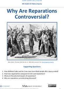 Reparations: Why Are Reparations Controversial? Unit Plan for 8th Grade | Lesson Planet