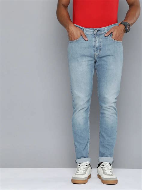 Men S 512 Light Blue Slim Tapered Fit Jeans Levis India Store