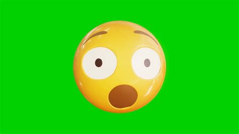 Surprised Emoji Green Screen Backgrounds Greenscreen The Creator