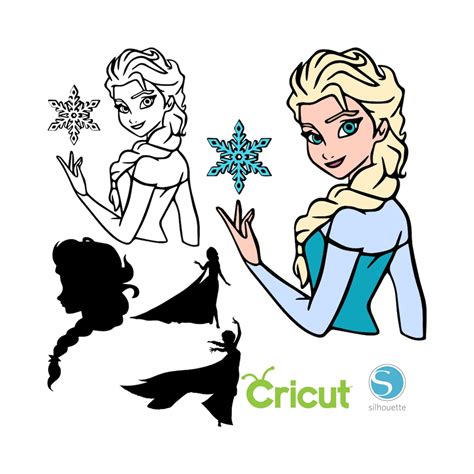 Elsa Silhouette Svg Svg File For Cricut Free Svg Design Images The