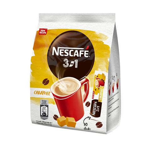 NESCAFE 3in1 CARAMEL Flavor Instant Coffee Sticks European Snacks 160g