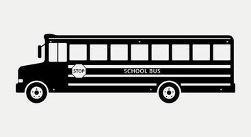 School Bus Silhouette Clip Art