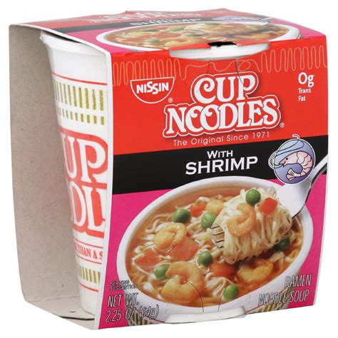 Ramen Noodles With Shrimp Soup Cup From Nissin Secretmenus