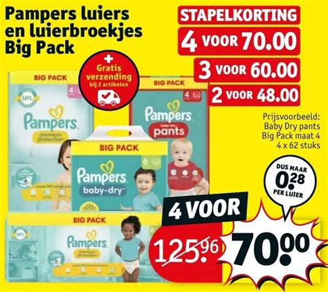 Pampers Luiers En Luierbroekjes Big Pack Aanbieding Bij Kruidvat