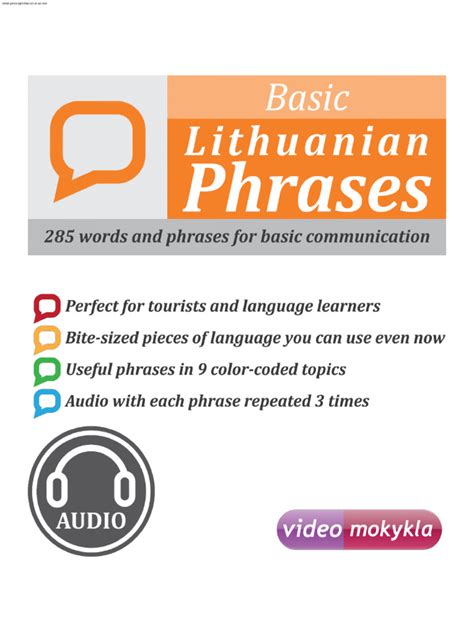 Basic Lithuanian Phrases | PDF | Linguistics