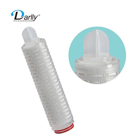 Hydrophilic Ptfe Membrane Pleated Filter Cartridge Without Pre Wetting