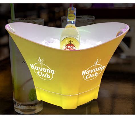 Branded Led Ice Bucket With Handles All In One Merchandise