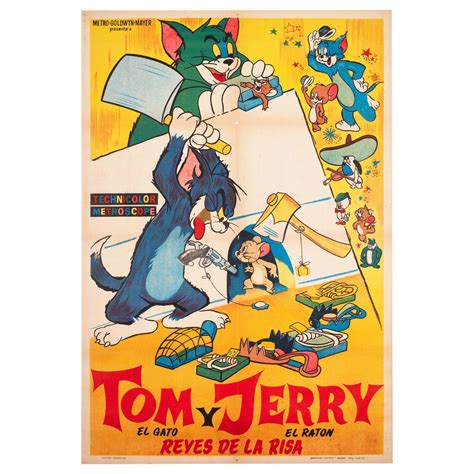 Tom And Jerry Film Poster 1948 For Sale At 1stdibs Tom And Jerry