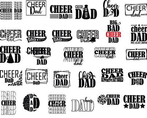 Cheer Dad Svg Cheerleader Svg Cheer Svg Cheerleading Svg Cheer Dad