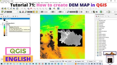 How To Create Dem Map In Qgis Youtube