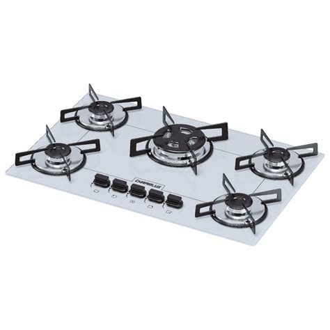 Cooktop 5 Bocas Branco Bivolt Pontofrio