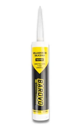 Sellador De Silicona Neutra Transparente Barovo 280 Ml