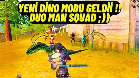 YENİ DİNAZOR MODU LİVİK DUO MAN SQUAD PUBG MOBİLE YouTube