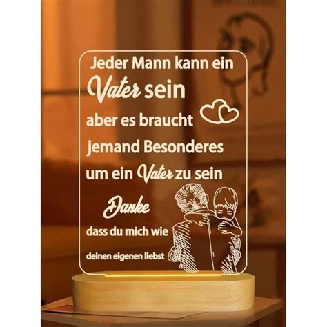 Veilleuse En Bois Pour Papa Lumi Re Blanche Chaude Rechargeable Usb