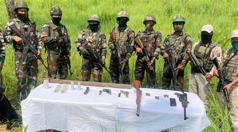 Manipur Security Forces Recover Arms Cache In Churachandpur