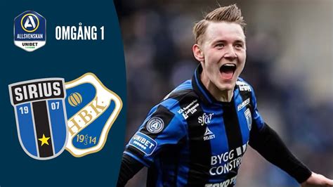 IK Sirius Halmstads BK Höjdpunkter Allsvenskan 2024 Omgång 1