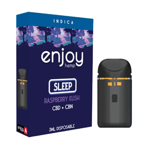 Cbd Cbn 3ml Disposable Vape For Sleep Raspberry Kush Indica