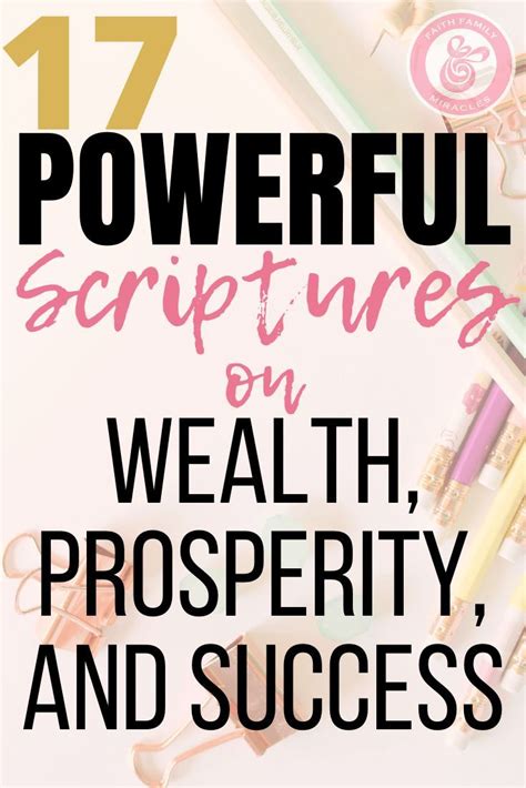 17 Powerful Scriptures On Wealth Prosperity And Success Powerful