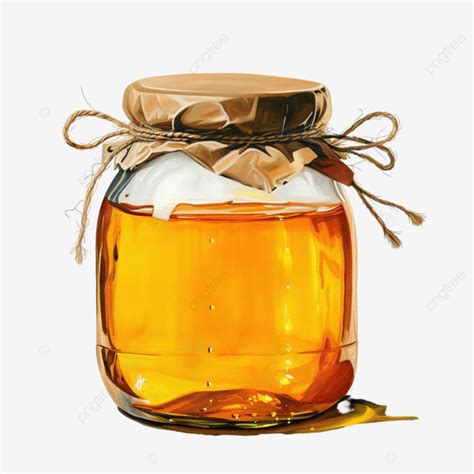 Cute Honey Jar Stationary Sticker Oil Painting Honey Jar Honey Jar