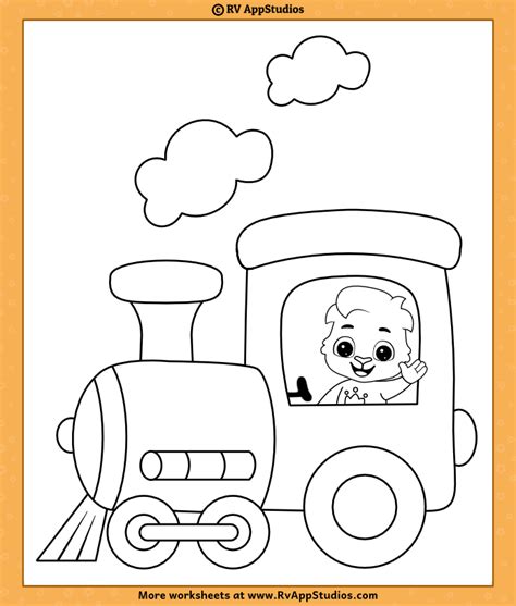 Train Coloring Pages Printable