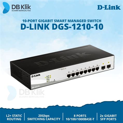 Jual Switch D Link DGS 1210 10 10Port Gigabit Managed HUB DLink