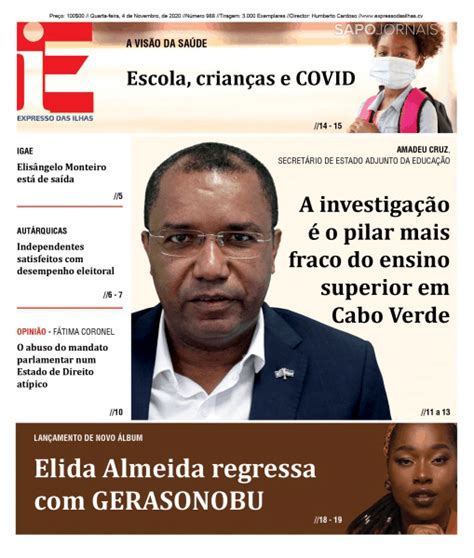 Expresso Das Ilhas Nov Jornais E Revistas Sapo Pt Ltima