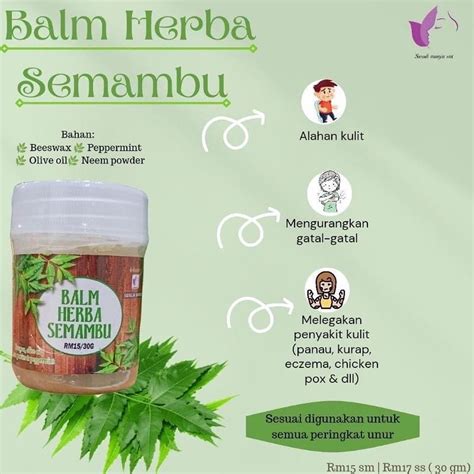 Balm Herba Semambu Nak Clearstock Shopee Malaysia