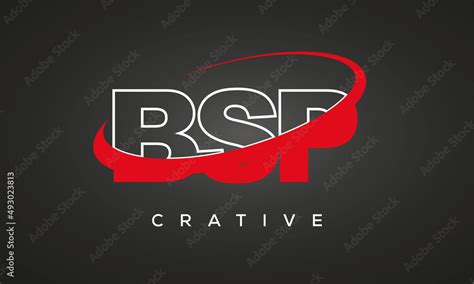 BSP creative letters logo with 360 symbol vector art template design ...